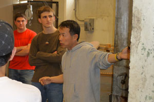 Yiming Liu instructing students